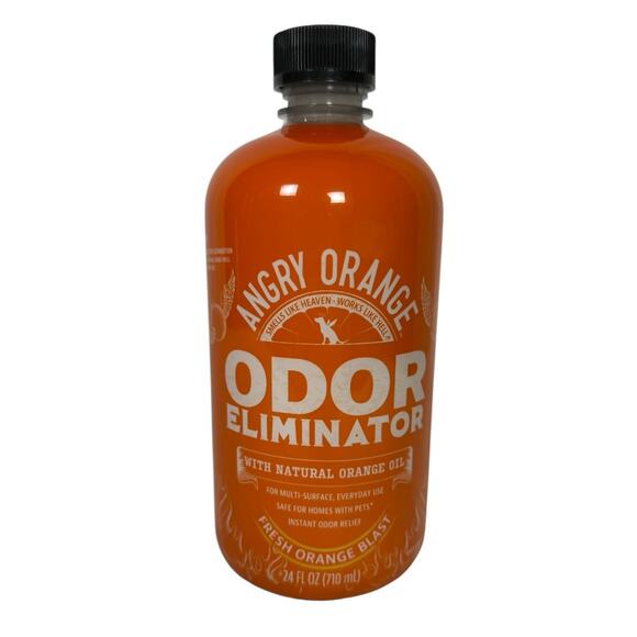 ANGRY ORANGE Pet Odor Eliminator Citrus Deodorizer Pet Dog Cat Large 24oz Spray - Picture 1 of 5
